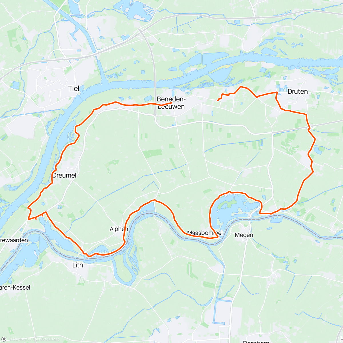 Map of the activity, 2e Paasrit