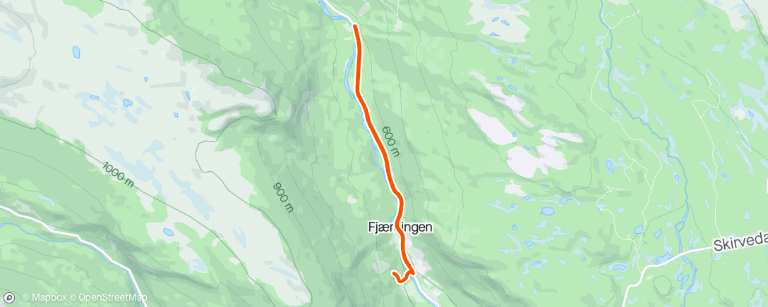 Map of the activity, Loffing på slapsete veier i Austbygda
