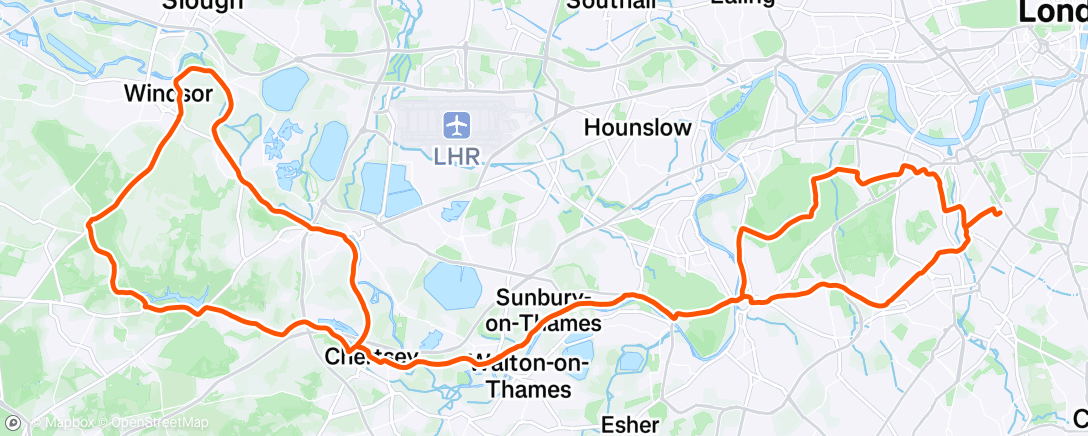 Map of the activity, Morning Ride