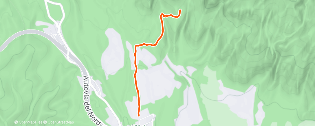 Map of the activity, Morning Hike