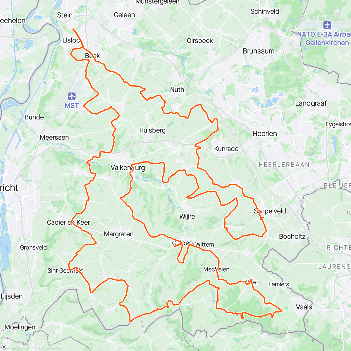 アクティビティ「Grenslandklassieker」の地図