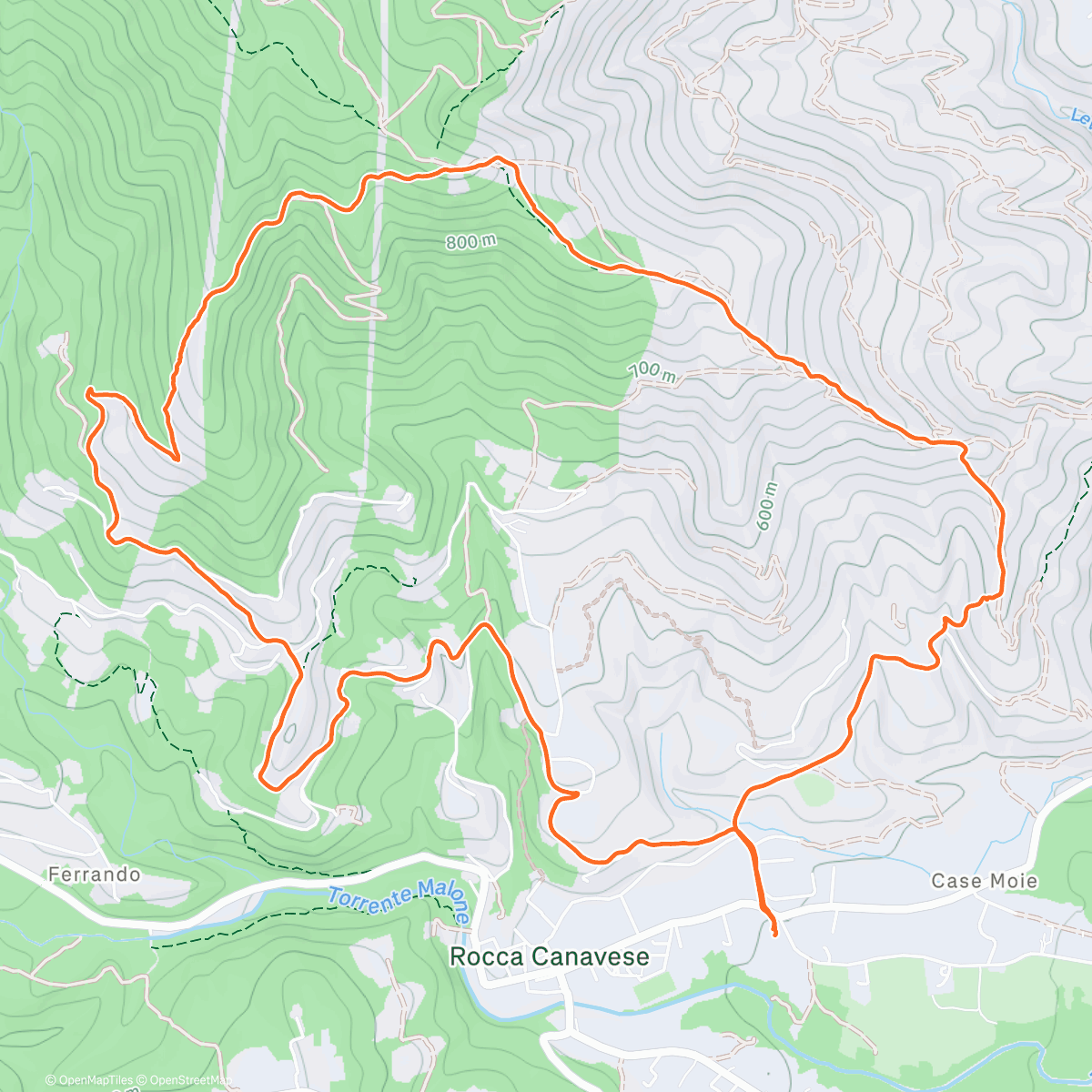 Map of the activity, Cambria