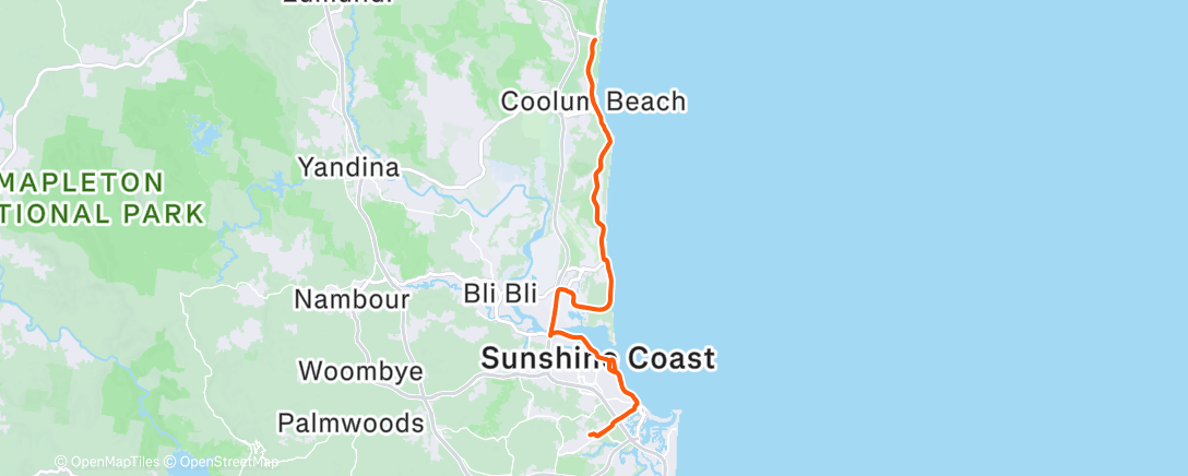 Map of the activity, Morning Ride