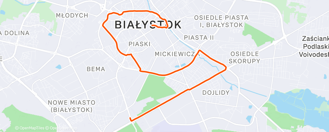 Map of the activity, Mikołajkowy Rollgang 😃