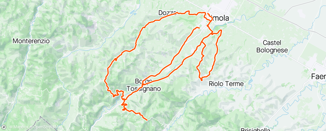 Map of the activity, Giro vediamo se piove, long version!!💪😂