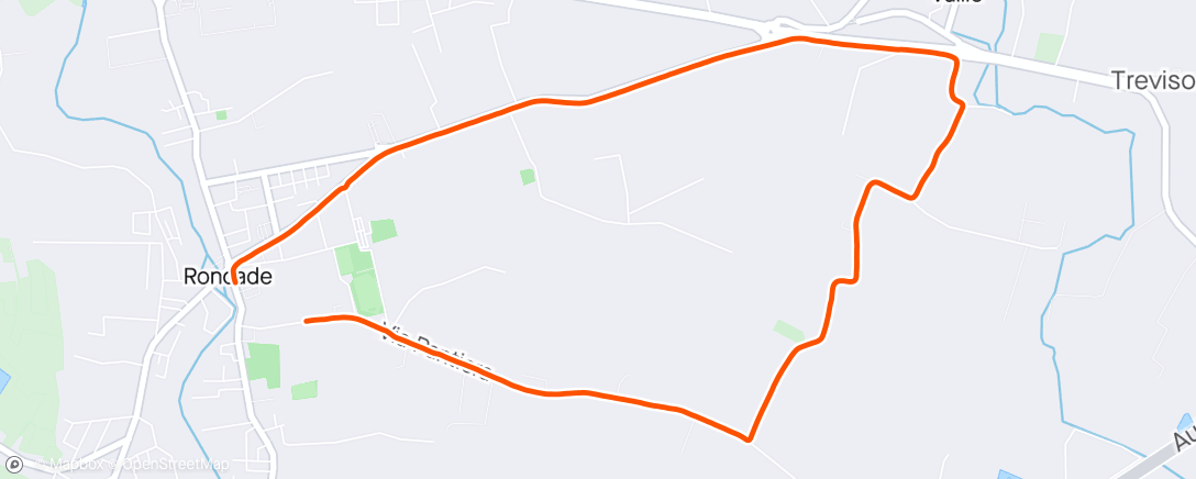 Mapa da atividade, Roncade Morning Run