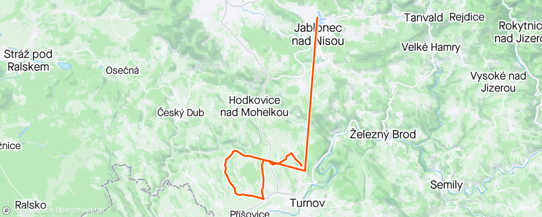 Map of the activity, Bike