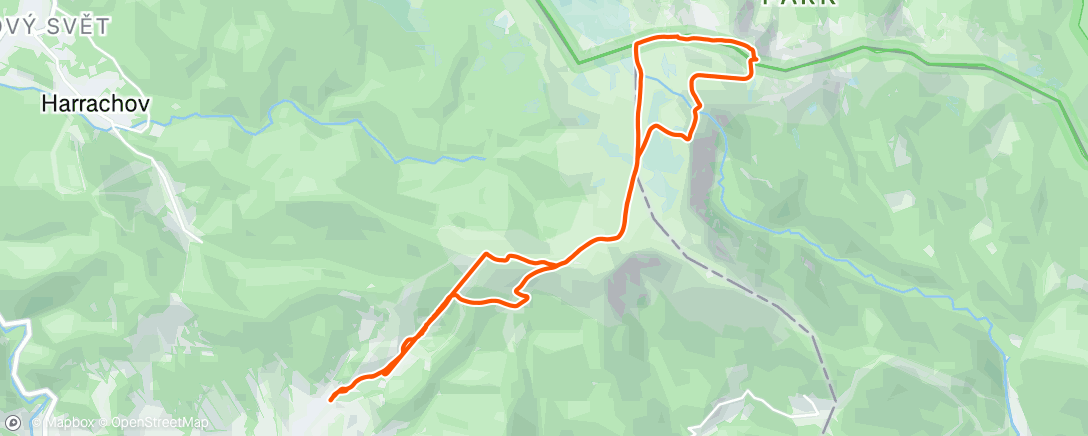 Map of the activity, Lunch Hike