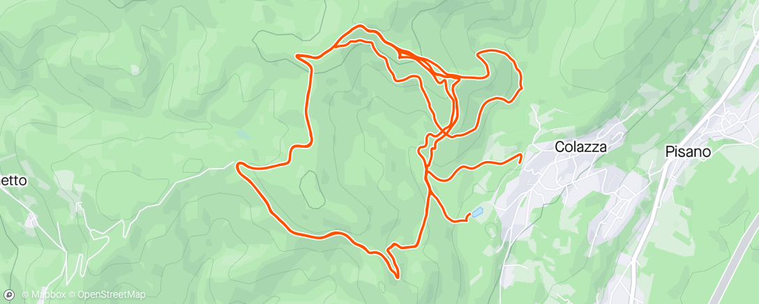 Mapa de la actividad, Sessione di e-mountain biking mattutina