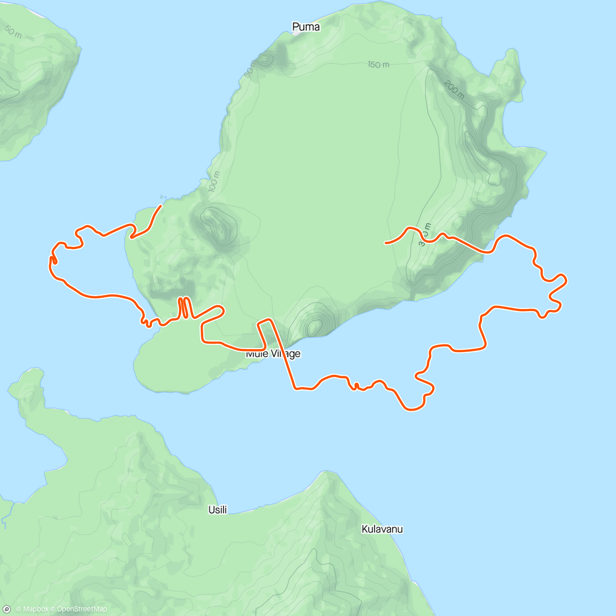 Карта физической активности (Zwift - Spiral into the Volcano in Watopia)