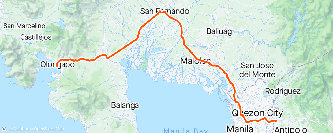 Map of the activity, Audax Subic x Pre-Ride x Check-In