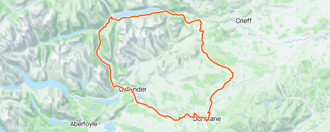 Map of the activity, Gravel bike