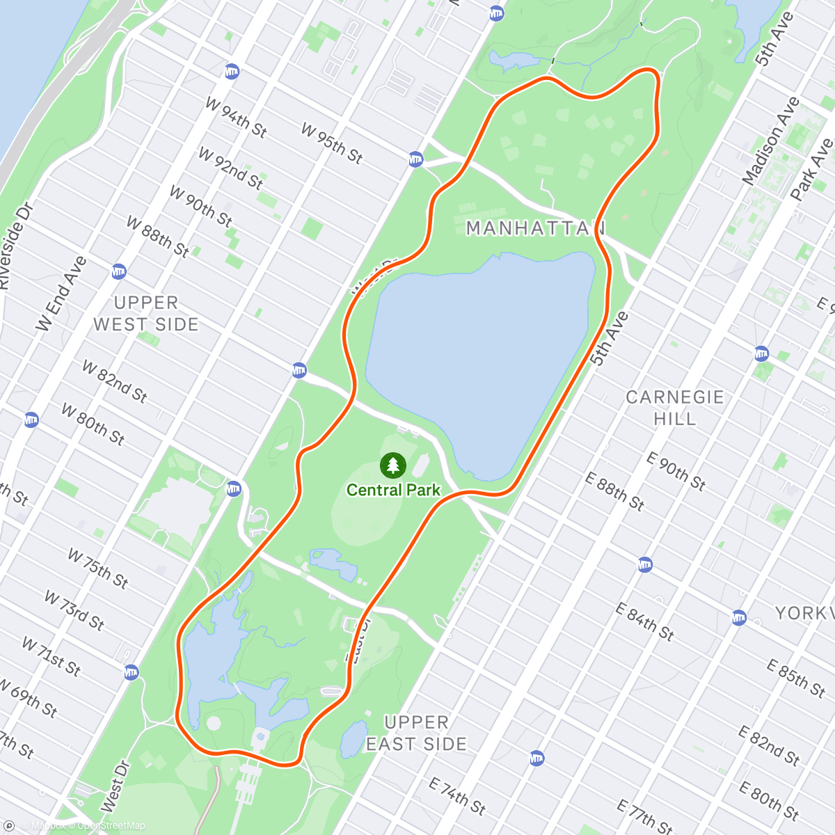 Map of the activity, Zwift - The 6 Train in New York