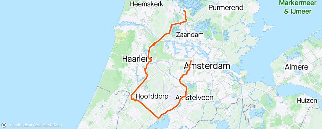 Map of the activity, Spaarnwoude + toerist uithangen op de Zaanse Schans