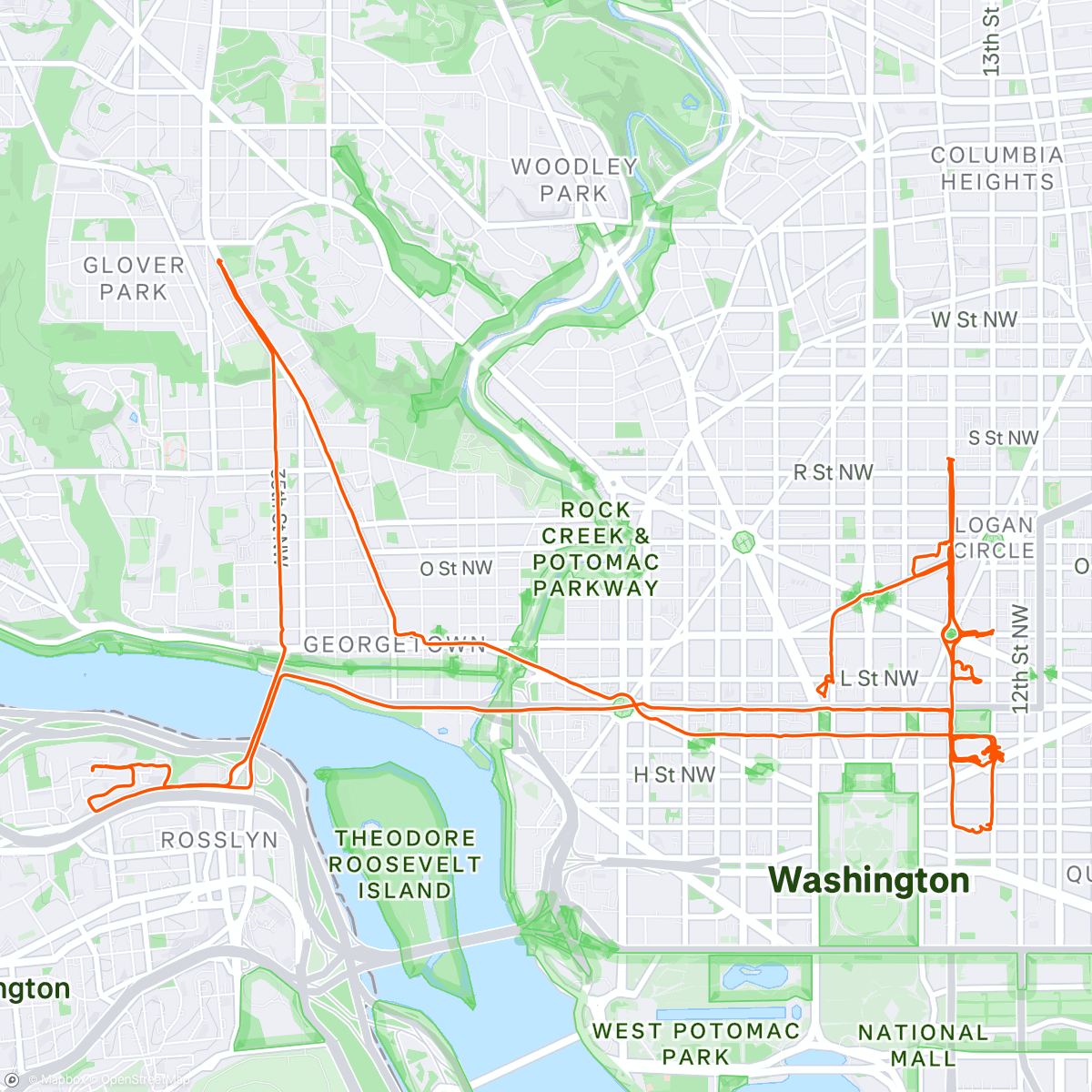 Map of the activity, afternoon