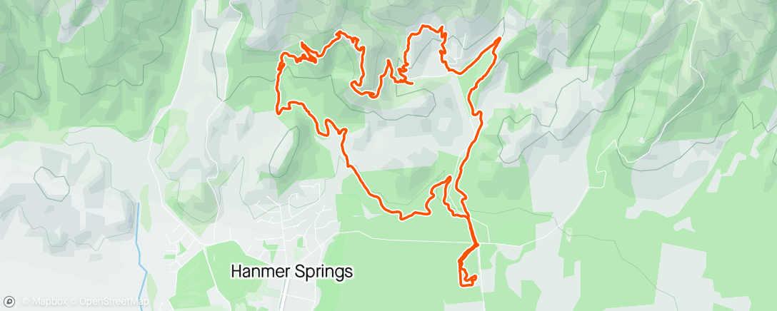 Mappa dell'attività Hanmer lap