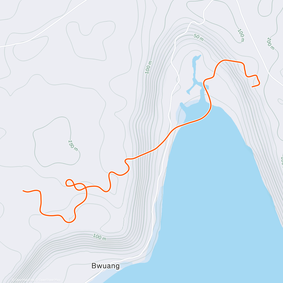 Map of the activity, Zwift - Electric Break in Makuri Islands