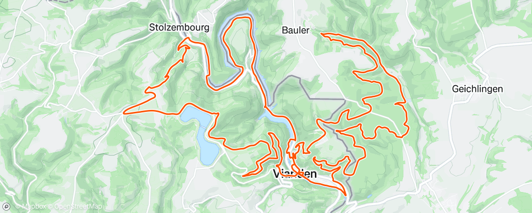 Map of the activity, Afternoon Ride