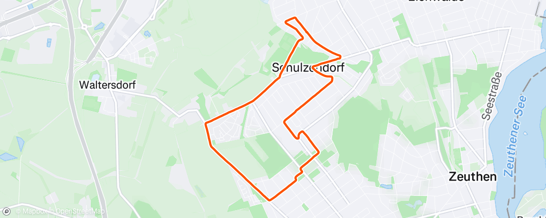 Map of the activity, Lauf am Nachmittag