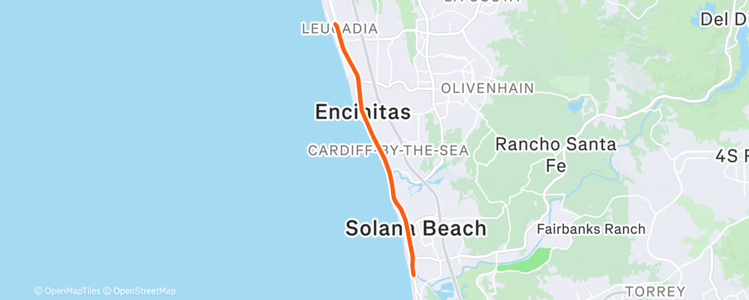 Map of the activity, Afternoon Ride