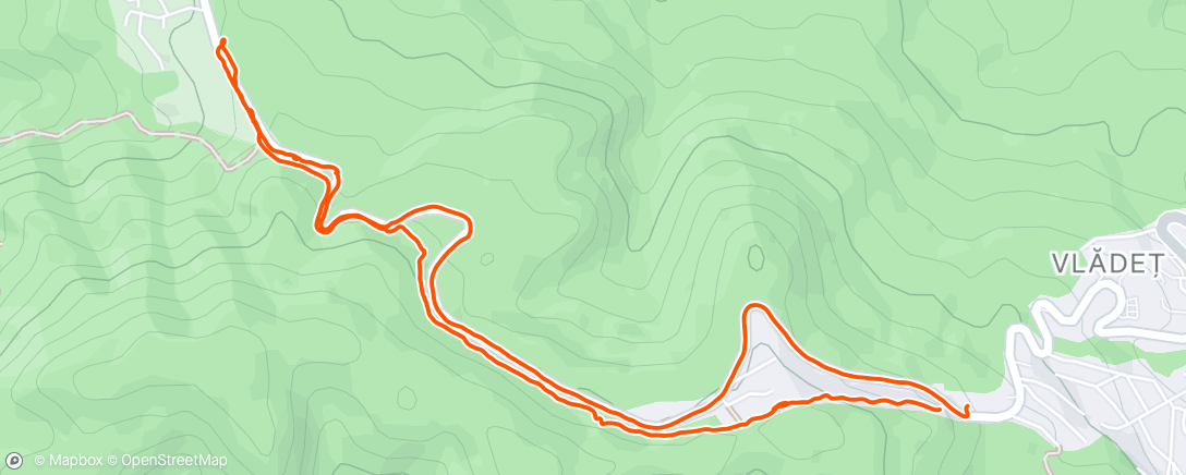 Map of the activity, Happy birthday run, 1st time as married man