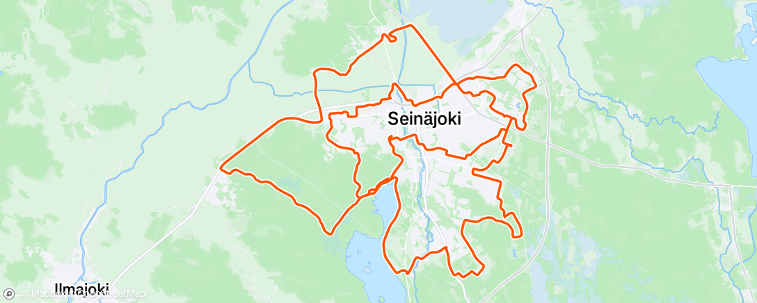Map of the activity, Päivystäjän päivälenkki