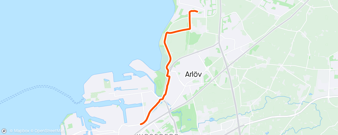 Map of the activity, Afternoon Bike Ride