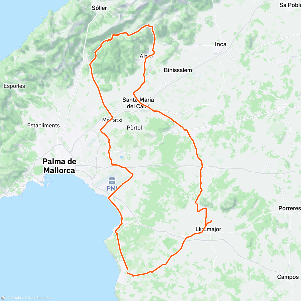 Map of the activity, Mallorca ❤️‍🔥