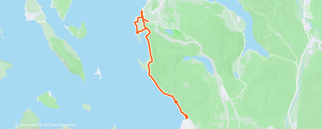 Map of the activity, Afternoon Ride
