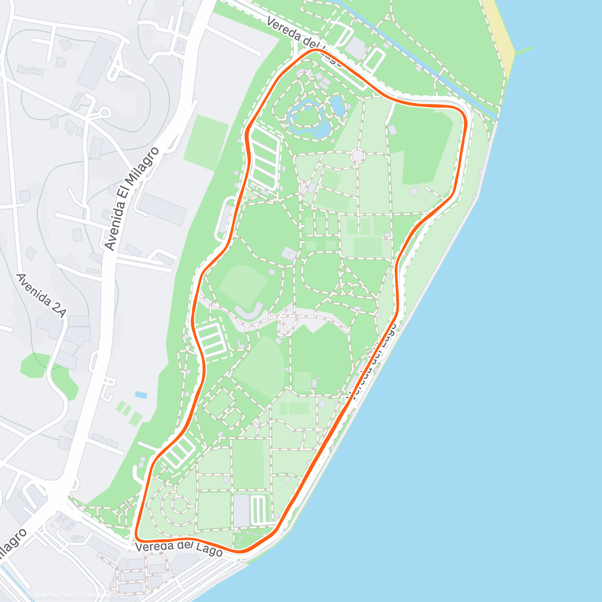 Map of the activity, Caimanera duatlon