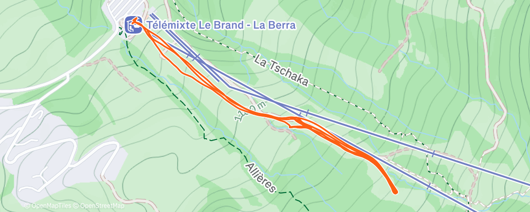 Map of the activity, SM Sprint