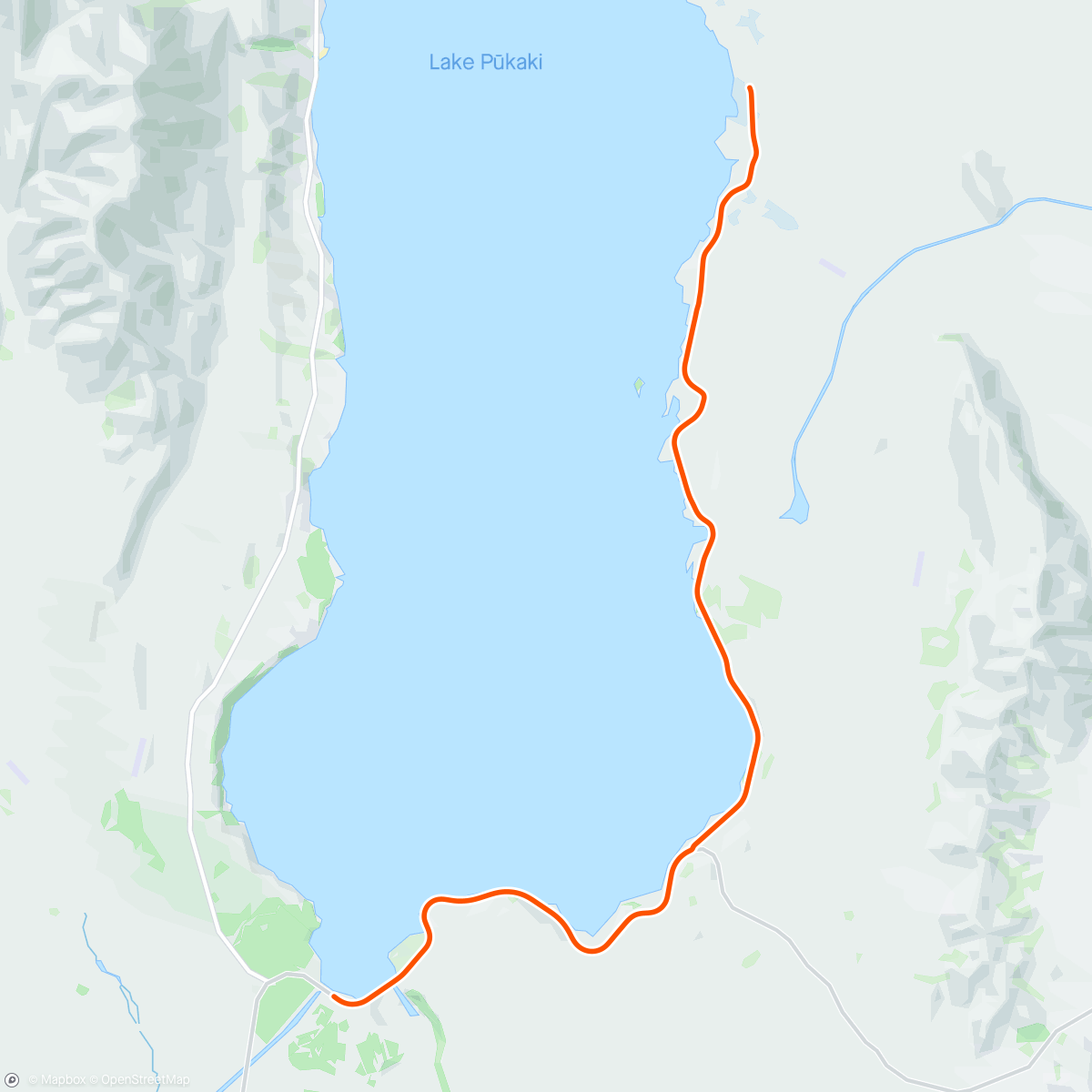 アクティビティ「ROUVY - Lake Pukaki | New Zealand」の地図