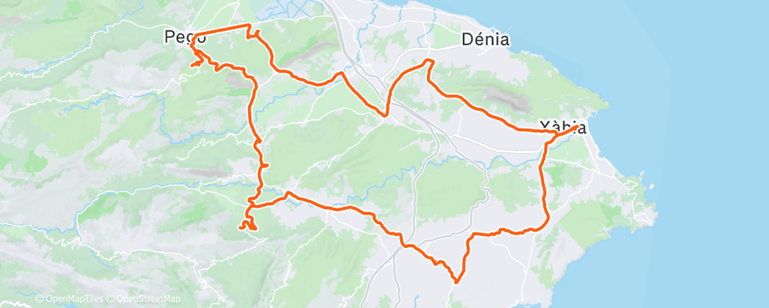 Mapa de la actividad, Morning Ride