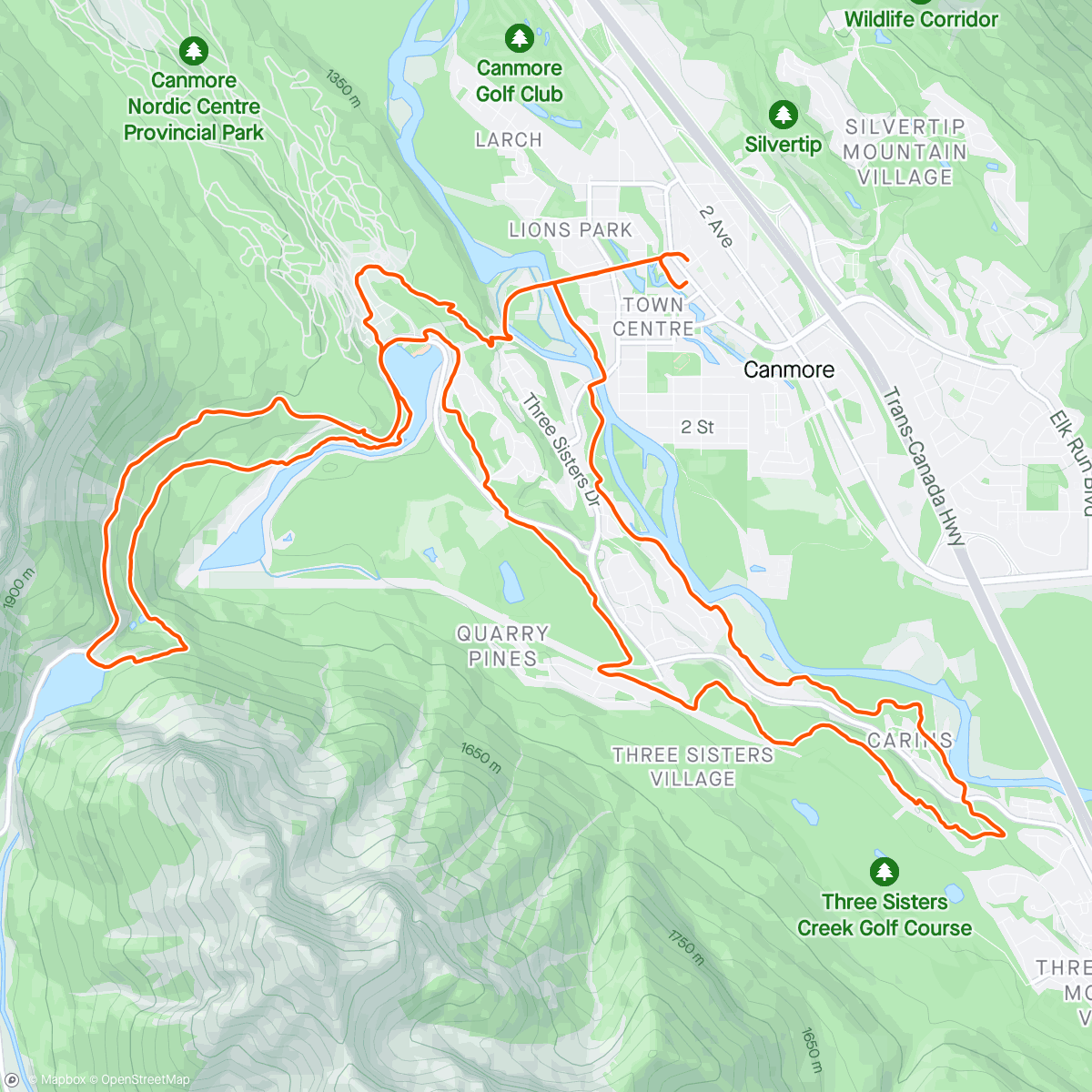 Map of the activity, Inspired by the 🦝🦝’s running 100 Miwok and the Wild-horse Traverse 50km