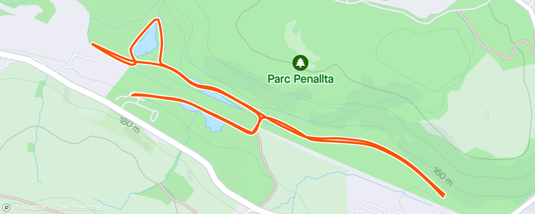 Map of the activity, Penalta parkrun