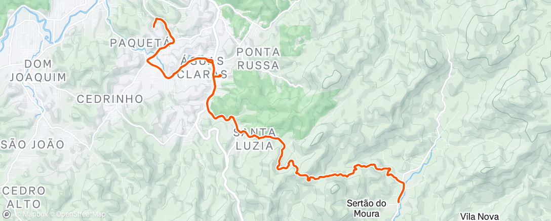 Map of the activity, Moura