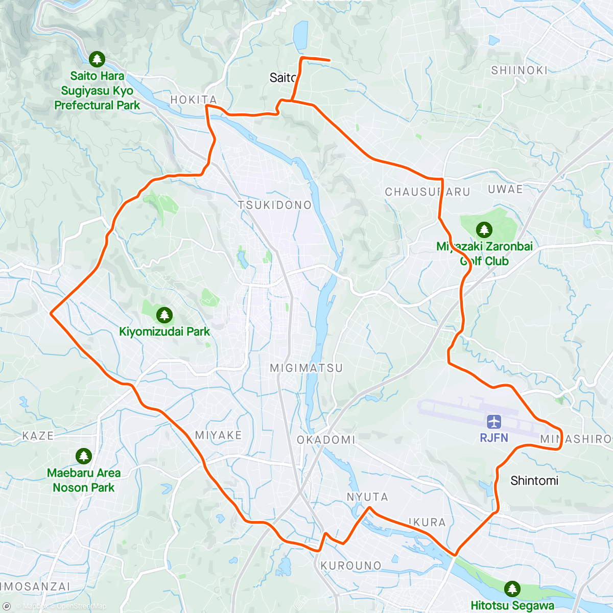 Carte de l'activité morning ride