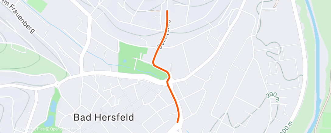 Map of the activity, Fahrt am Nachmittag