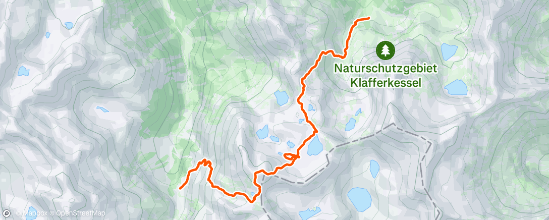 Map of the activity, Hut-to-hut Hike