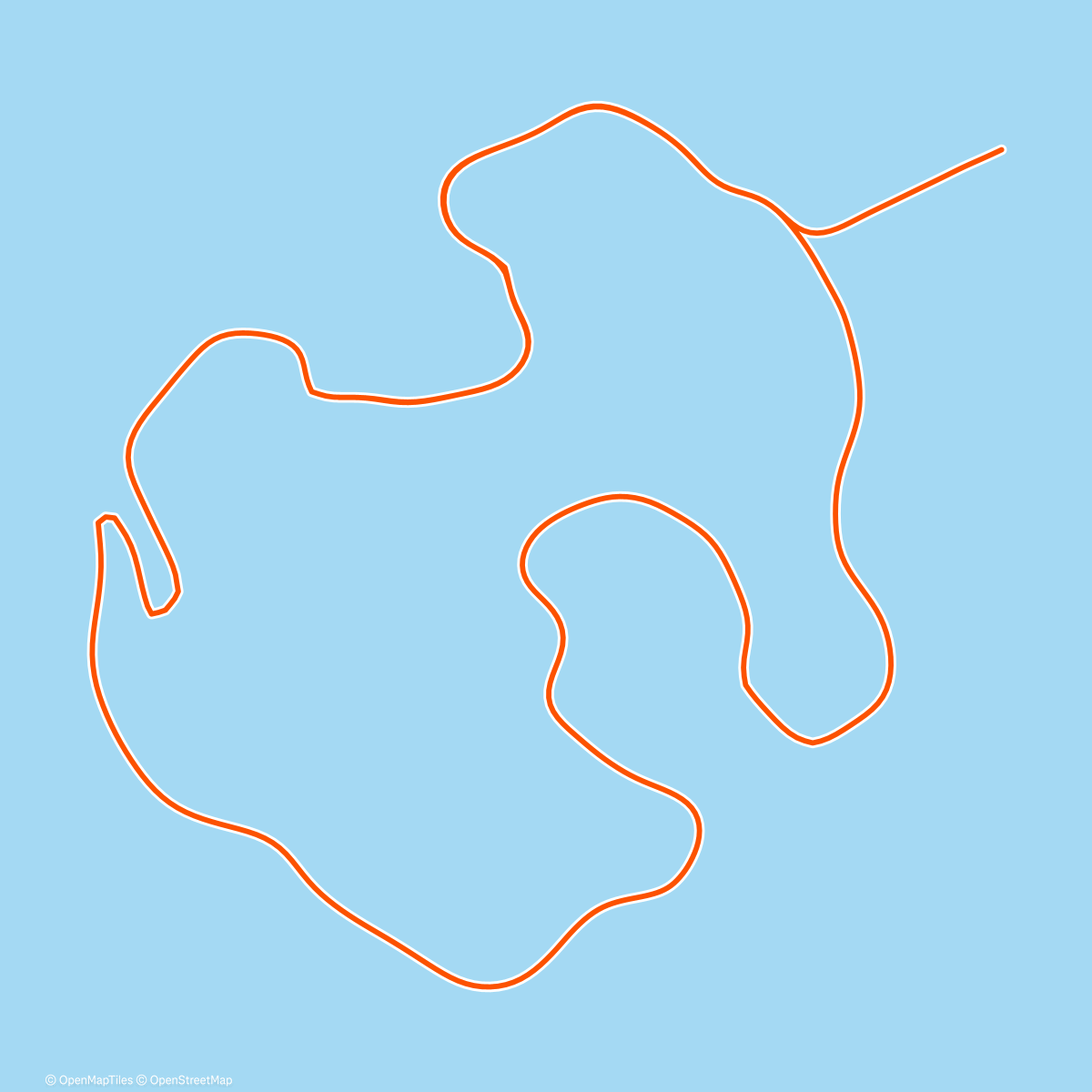 Карта физической активности (Zwift - Volcano Circuit CCW in Watopia)