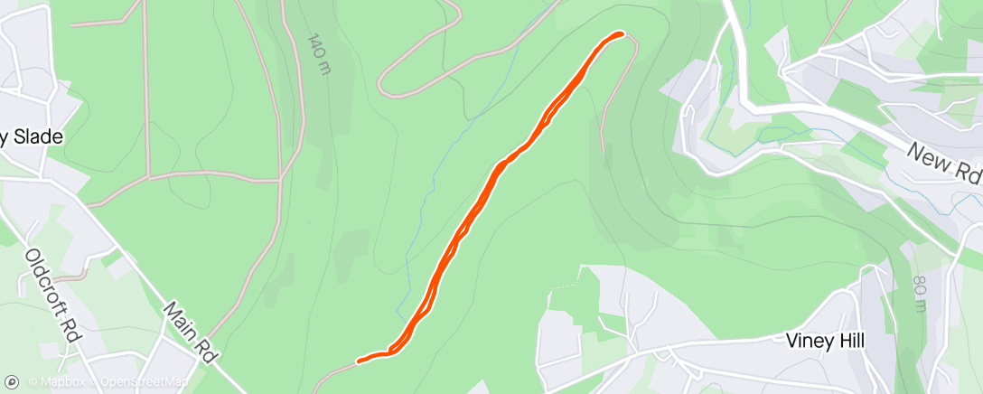 Mapa da atividade, Morning Trail Run