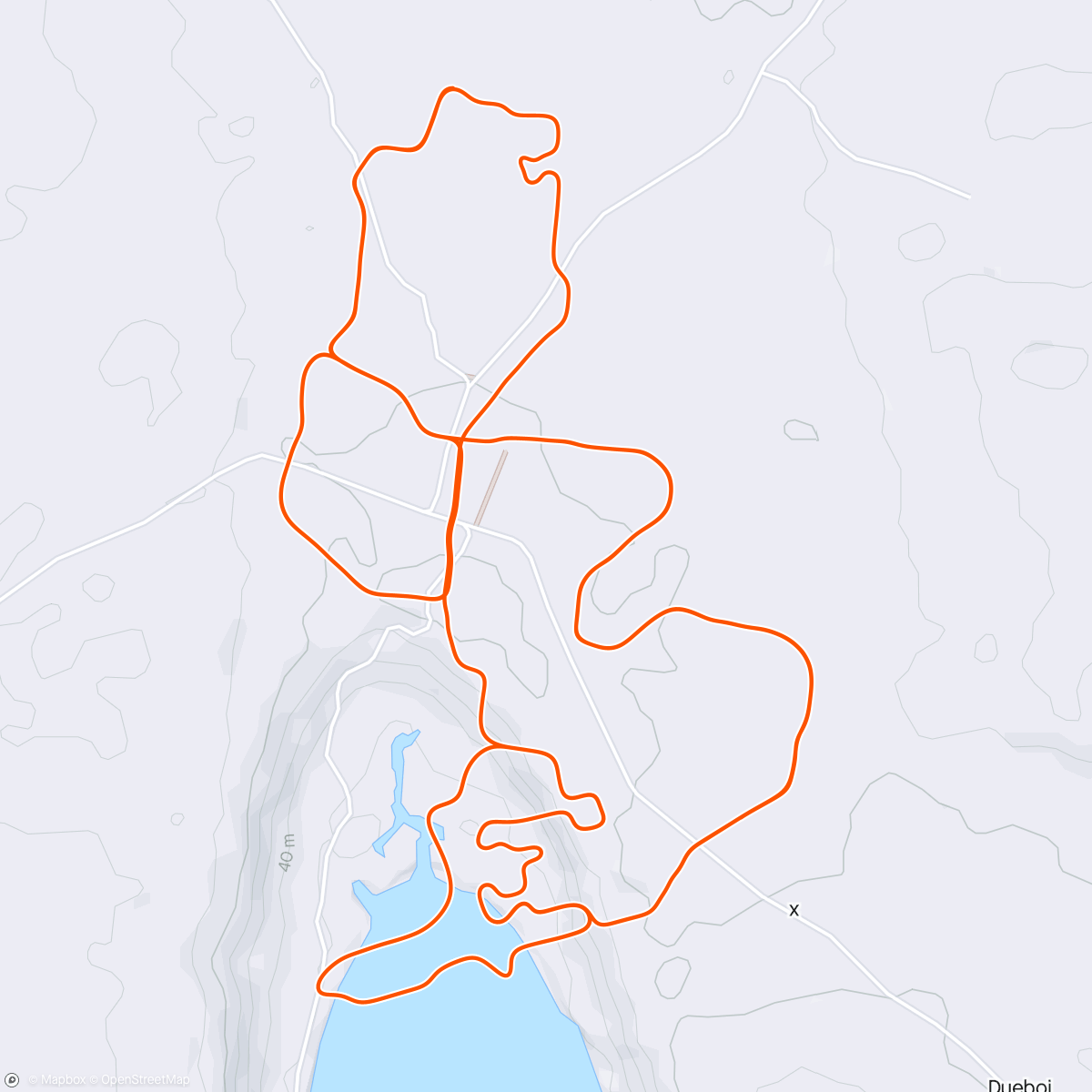 Map of the activity, Zwift - Endurance