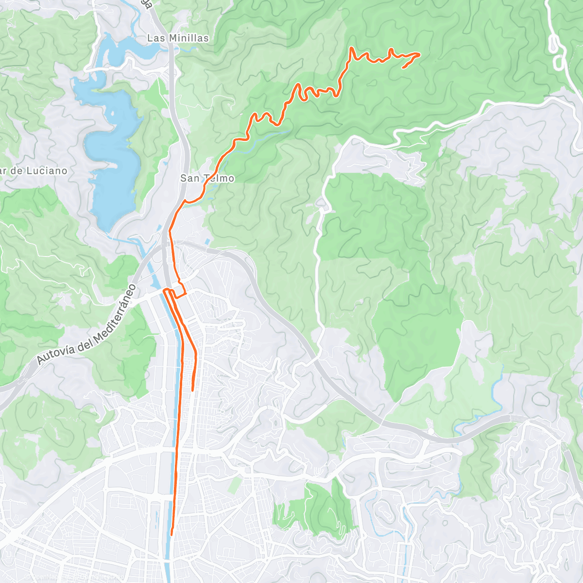 Карта физической активности (Lovely way to wrap up the week, light trail hills and flat river paths! 😀)