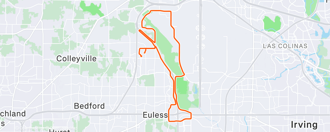 Map of the activity, Morning Ride
