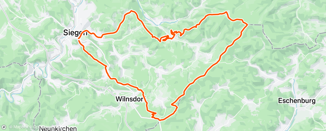 Map of the activity, Mountainbike-Fahrt am Morgen