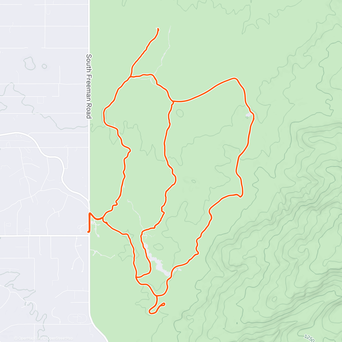Map of the activity, Afternoon Ride