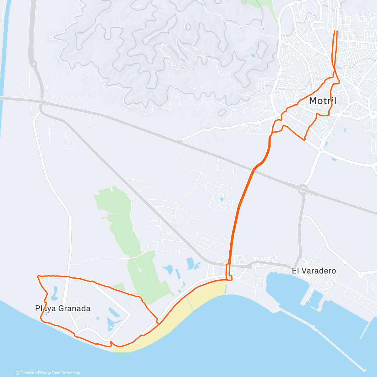 Map of the activity, Afternoon Mountain Bike Ride