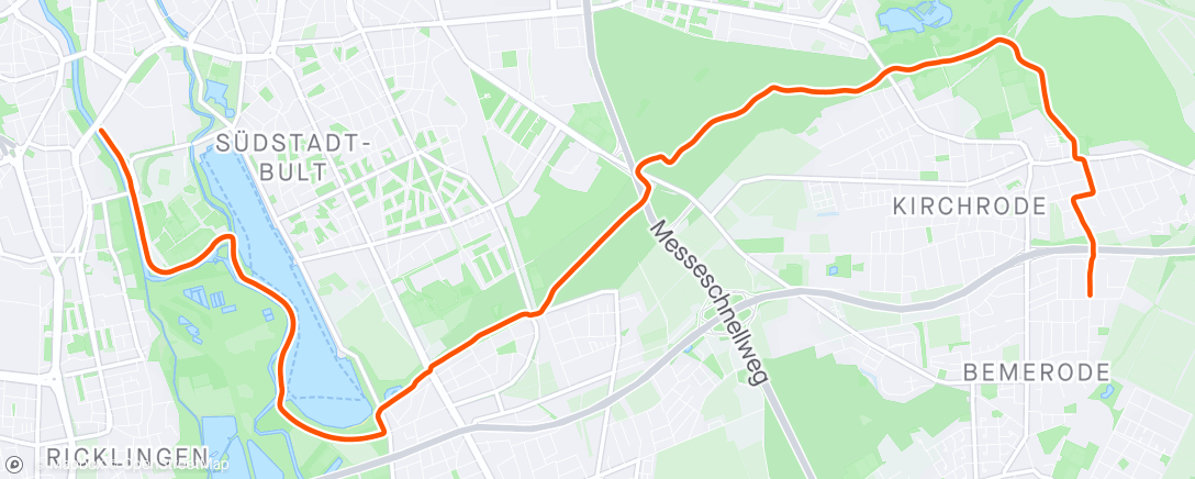 Map of the activity, Fahrt am Nachmittag ☀️