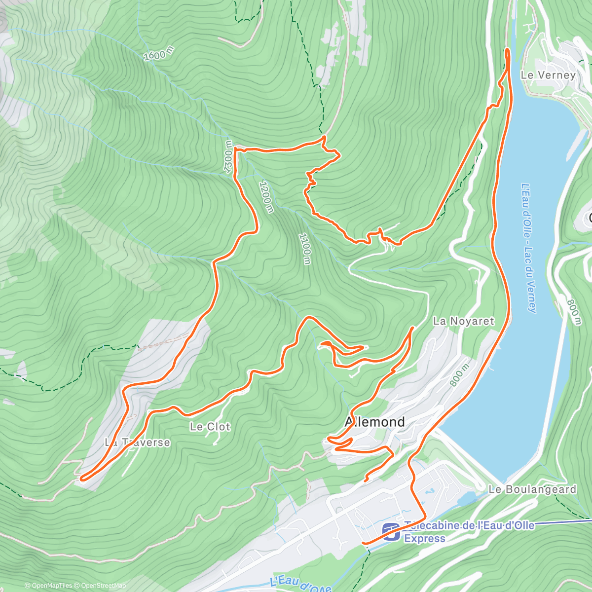 Map of the activity, Belle petite virée jusqu'aux chalets de Coteyssard 🥳🙂