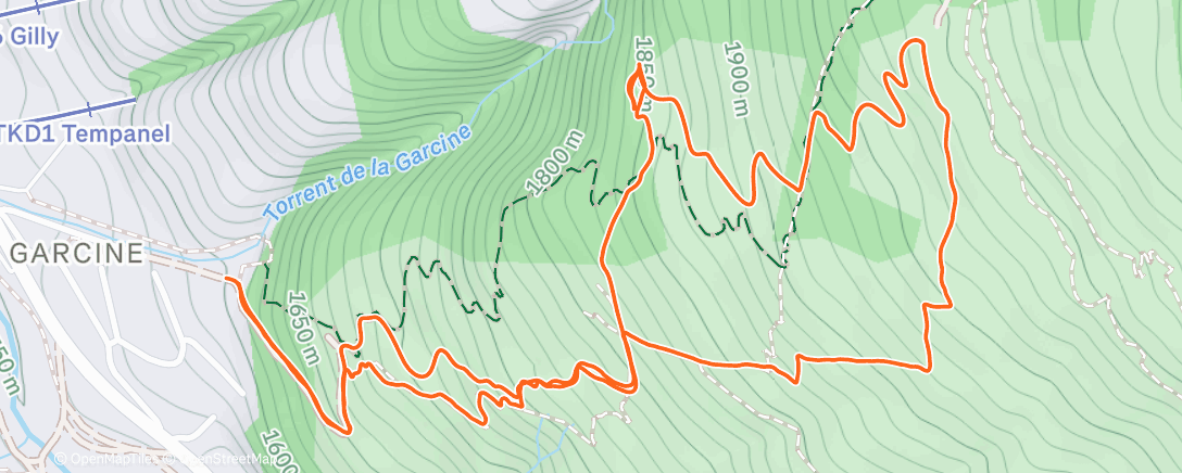 Karte der Aktivität „Ski de randonnée le matin”